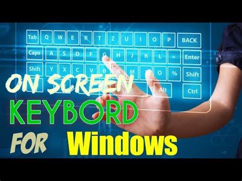 How To Use On Screen KEYBORD How To Enable Or Disable The Onscreen