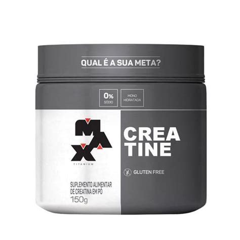 Creatina Max Titanium 150g sem Sabor em Pó MaxTitanium Creatina