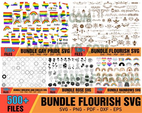 Flourish Mega Bundle Svg Trending Svg Flower Bundle Svg Svg