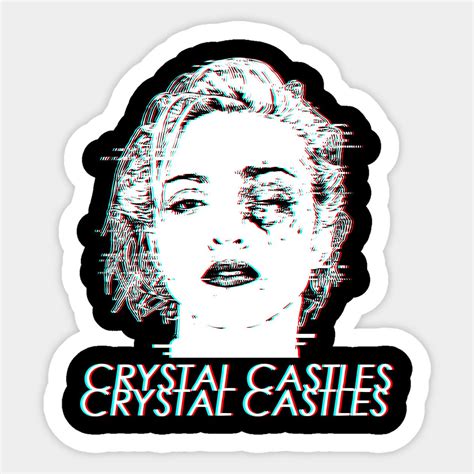 Crystal Castles By Macson83 Crystal Castle Band Stickers Stickers