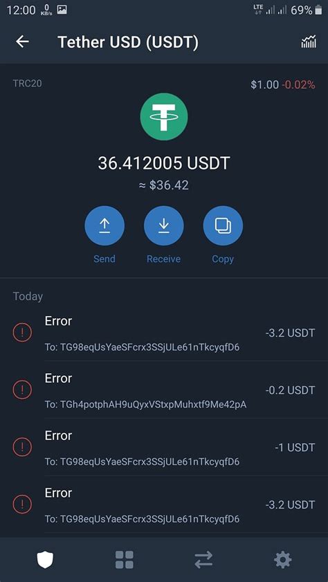 USDT Trc20 Transfer Fails English Trust Wallet