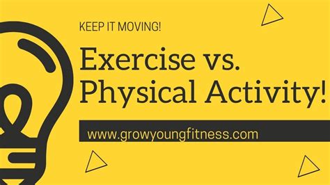 Exercise Vs Physical Activity