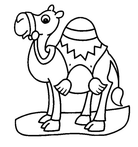 Camel coloring pages to download and print for free