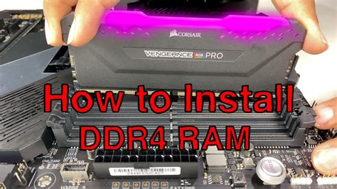 How To Install Ddr4 Ram Quick And Easy 2021 Youtube