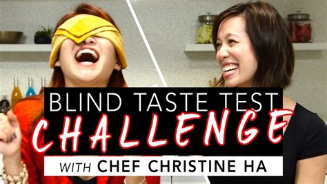 Blind Taste Test Challenge With Blind MasterChef Christine Ha YouTube