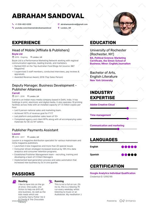 Publisher Resume Templates Resume Template