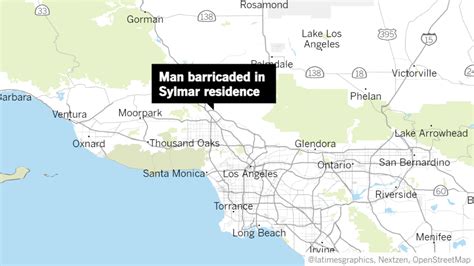 Lapd Responding To Armed Barricaded Suspect In Sylmar Los Angeles Times