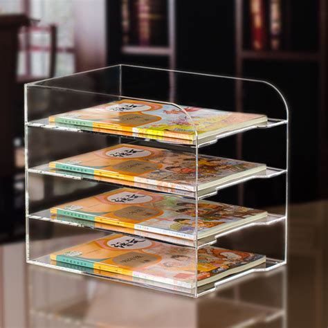 Supply A Vertical Desktop Clear Acrylic Rack Shelf Box Wholesale