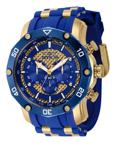 Reloj Invicta Azul Oro Hombres Mercadolibre