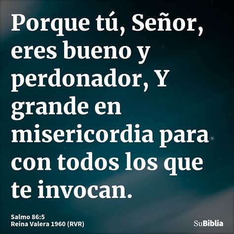 Salmo 86:5 - Biblia