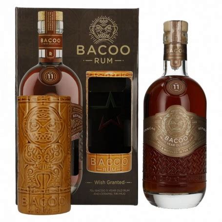 Rhum Bacoo Yo Cl Astuccio Con Tiki Mug