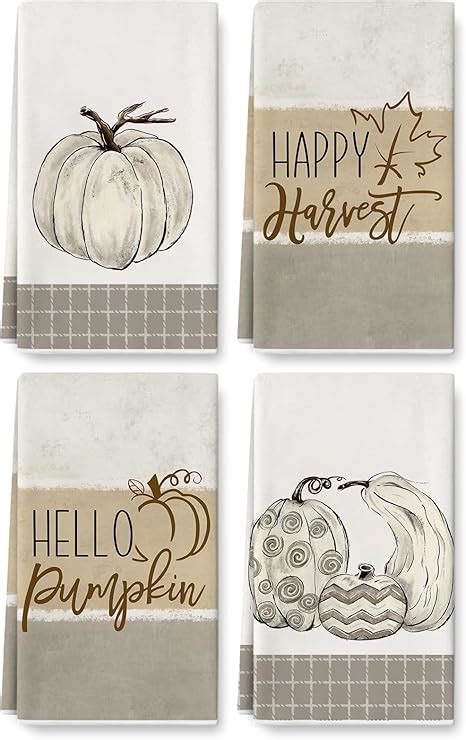 Amazon AnyDesign Hello Pumpkin Kitchen Towel 18 X 28 Inch Fall