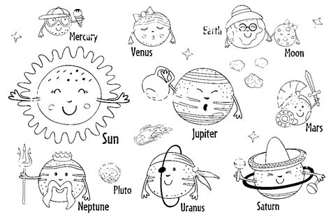 39 Solar System Coloring Pages