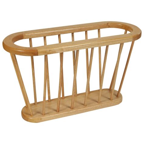 Mid-Century Wood Magazine Rack at 1stdibs