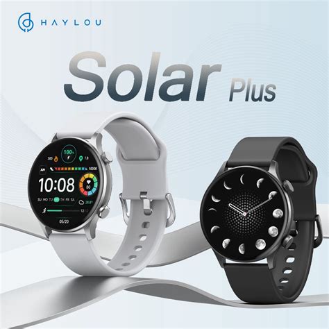 Relógio Inteligente HAYLOU Solar Plus 1 43 Mostrador AMOLED Bluetooth