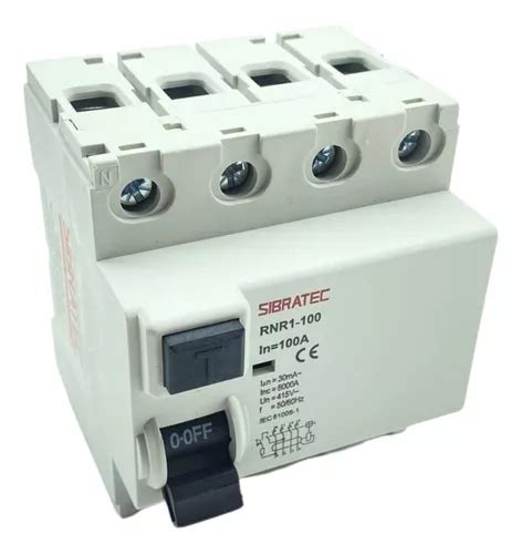 Disyuntor De Interruptor Diferencial Residual Tetrapolar DR100a