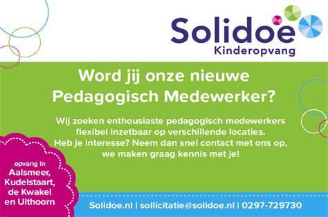 Vacature Pedagogisch Medewerker 0231354 De Heemsteder Bloemendaler