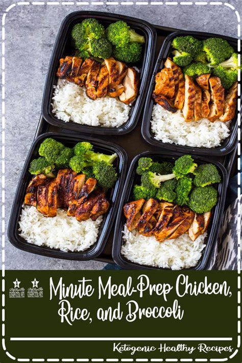 20 Minute Meal Prep Chicken Rice And Broccoli Summer Fleming Recipe