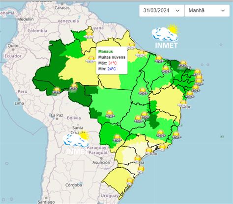 Inmet Alerta Para Chuvas Intensas Na Regi O Norte