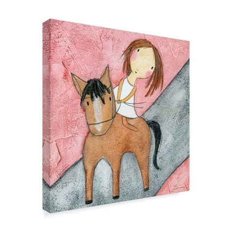 Carla Sonheim Pink Horse Canvas Art Bed Bath And Beyond 24972883