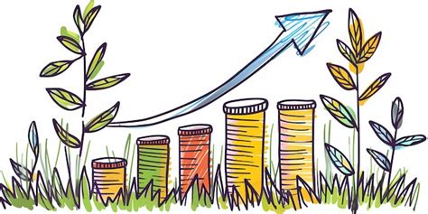 Un gráfico del crecimiento y las ganancias de la empresa una