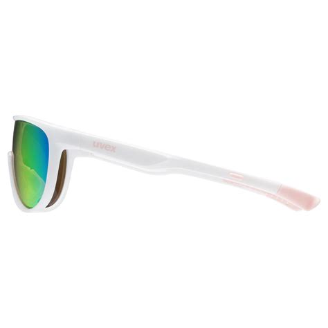 Uvex Sportstyle White Matt Mirror Pink Sportbrillen Uvex Sports