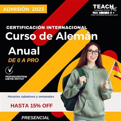 Curso de Alemán Grupal Presencial Anual Examen De Certificación Teachme