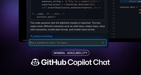 Github Copilot Chat Visual Studio