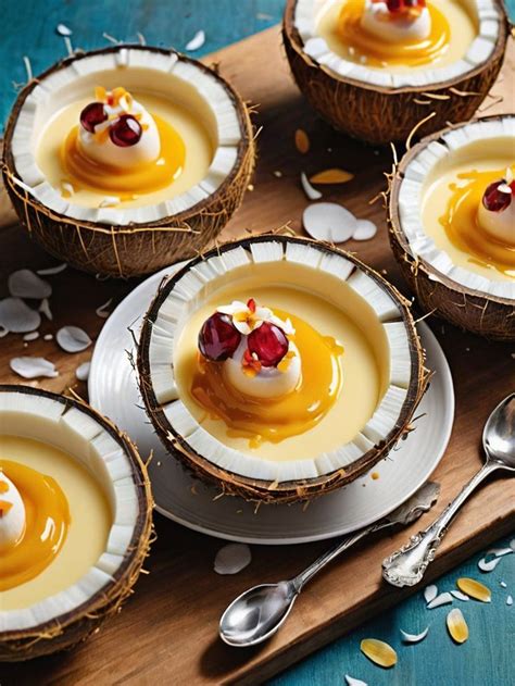 Coconut And Passion Fruit Delight A Tropical Fusion Dessert In