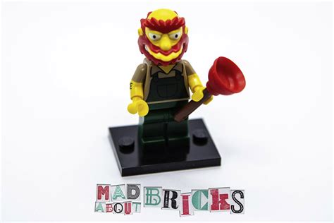 New Lego Minifig Complete Groundskeeper Willie The Simpsons Series 2