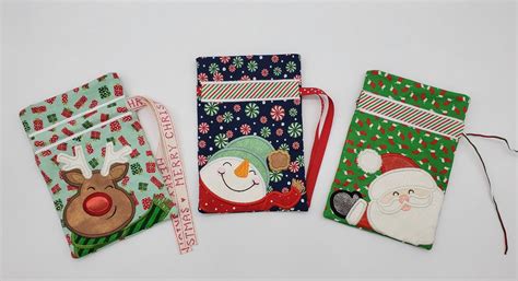 ITH Christmas Applique Gift Bags Machine Embroidery Designs By JuJu