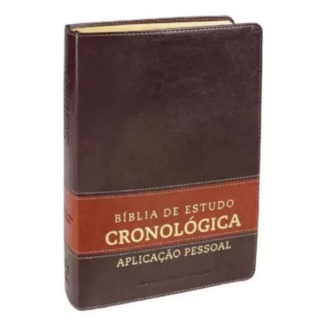 Biblia De Estudo Cronologica Aplicacao Pessoal Tarja Marrom Betel