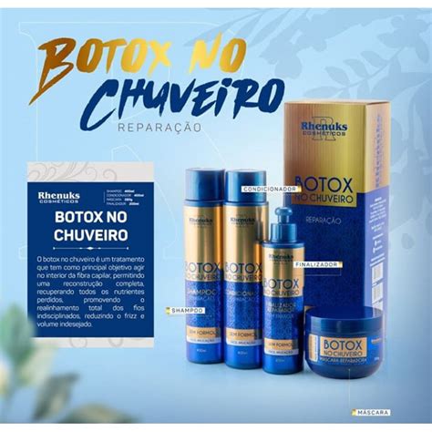 Kit Tratamento Capilar Botox No Chuveiro Rhenuks Shopee Brasil