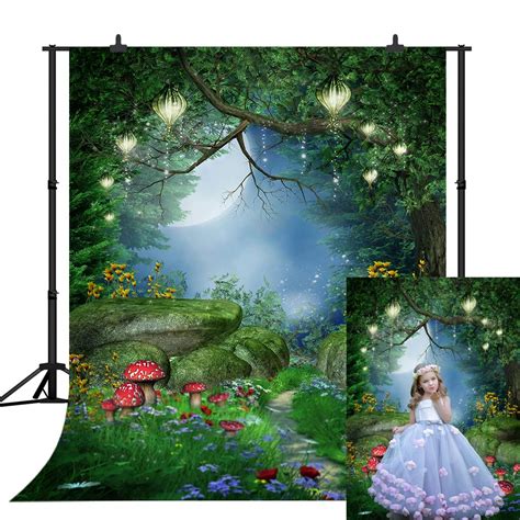 Buy CapiSco5X7FT Enchanted Forest Backdrop Fantasy Fairy Photography Background Mushrooms ...