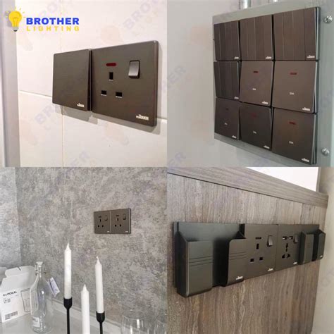 Sirim Grey Imitos Br Series Retouch Ultra Rimless Switch Suis Socket Wall Switches Slim