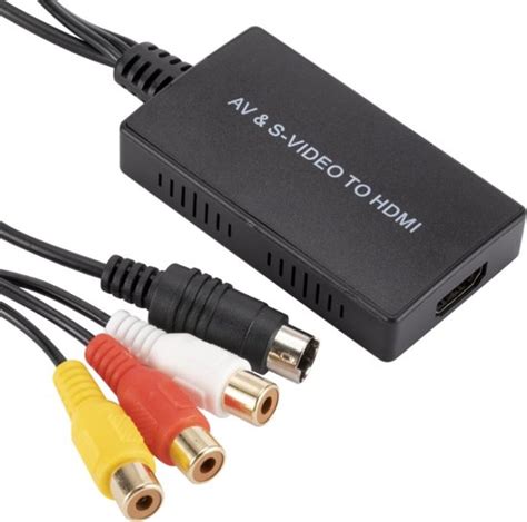 Tulp Composiet AV S VHS Naar HDMI Converter Zwart 0 50 Meter Bol