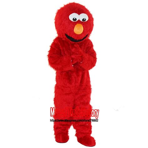 Cosplay Costumes Elmo Mascot Costume Long Fur Elmo Mascot Costume Elmo Cartoon Mascot Adult Size