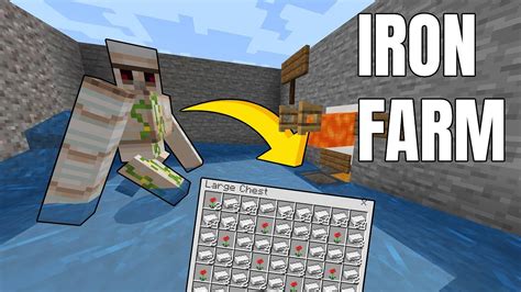 How To Make An Easy Iron Farm Minecraft Education Edition Youtube