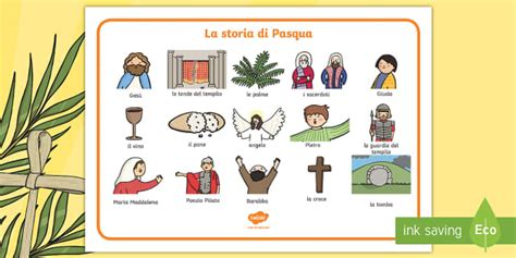 La Storia Di Pasqua Vocabolario Illustrato Teacher Made