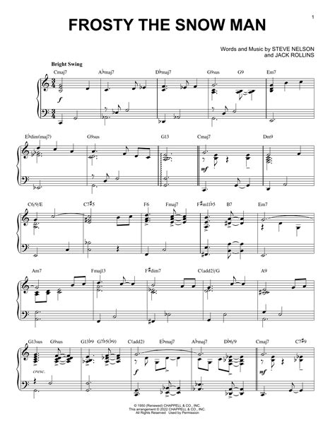 Frosty The Snow Man Jazz Version Arr Brent Edstrom By Gene Autry