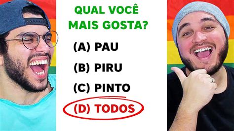 Fizemos Um Quiz Para Descobrir Se Somos Gays Youtube