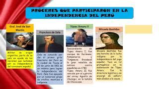 PRÓCERES Y PRECURSORES DE LA INDEPENDENCIA DEL PERÚ Doovi