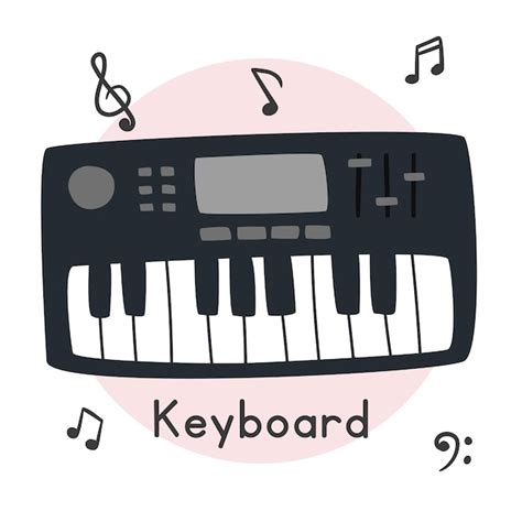 Estilo De Dibujos Animados De Im Genes Predise Adas De Teclado Musical