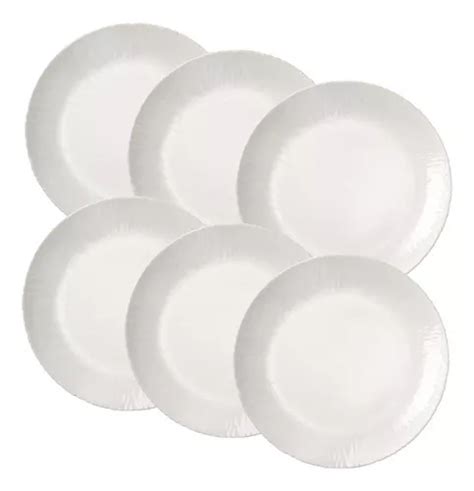 Juego de 6 platos planos Bormioli Rocco Coconut de 27 5 cm de diámetro