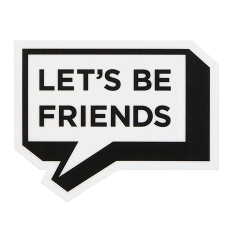 Lets Be Friends Sticker Smarty Pants Paper Co