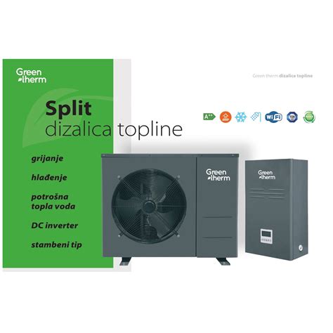 Dizalica Topline Zrak Voda Green Therm 20 5 KW Split CEE Hr