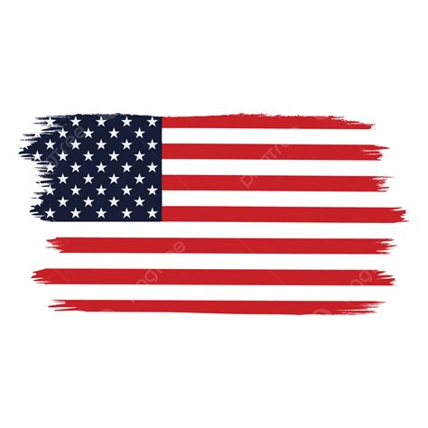 American Vintage Flag Design Vector American Flag American Flag