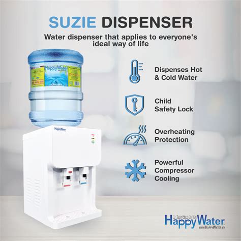 Table Top Hot Cold HappyWater Compressor Water Dispenser