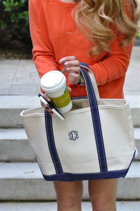 Monogrammed Canvas Tote Love An Ll Bean Boat Tote Preppy Tote Bags