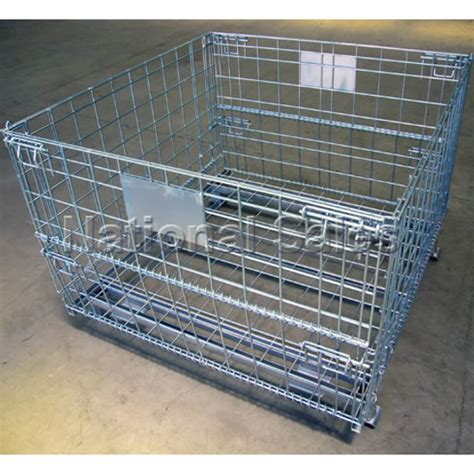 Wire Mesh Storage Cages Stackable Mesh Cages Zinc Finish Wire